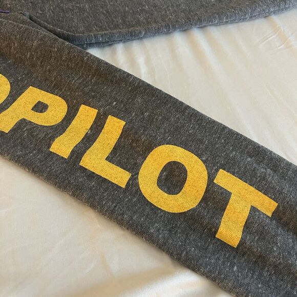 Aviator Nation Men’s Copilot Hoodie Full Zip Gray 5 Stripe Embroidery Rainbow XL - Picture 7 of 14